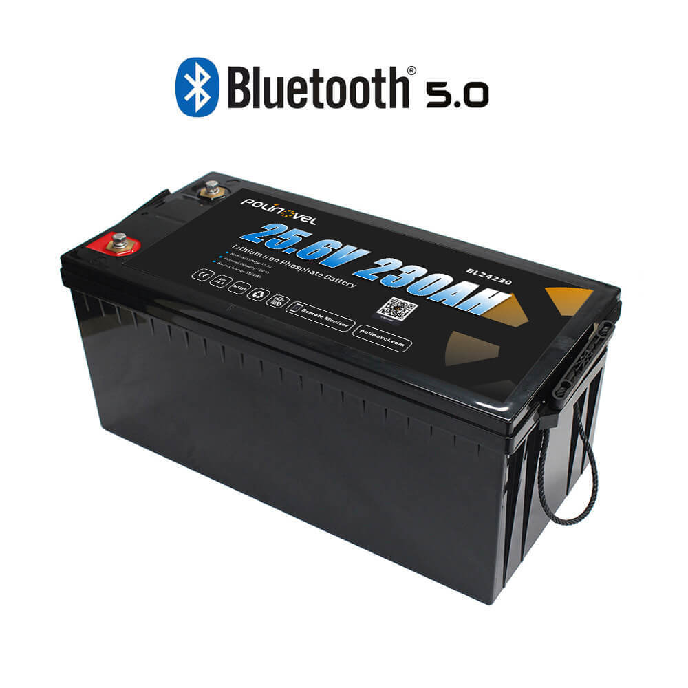 Batería Bluetooth LiFePO4 de 24V y 200Ah BL24200