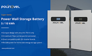 Batería de almacenamiento de pared eléctrica Polinovel Super Series